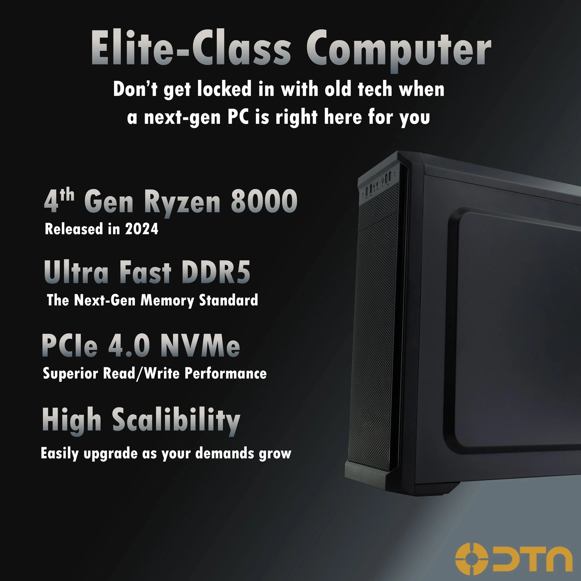 Ryzen 7 32GB DDR5 Ram 1TB Nvme SSD Fusion XT Prebuilt Desktop Gaming PC Windows 11 Pro