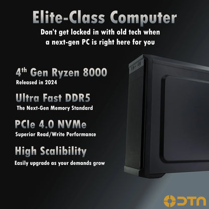 Ryzen 7 32GB DDR5 Ram 1TB Nvme SSD Fusion XT Prebuilt Desktop Gaming PC Windows 11 Pro