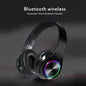 Headsets Gamer Headphones Blutooth Surround Sound Stereo Wireless Earphone USB with Microphone Colourful Light PC Laptop Headset