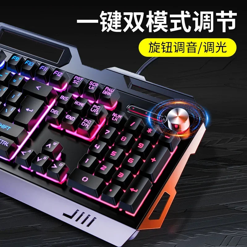 RGB Gamer Keyboard Gaming Keyboard and Mouse Headphone Gamer Kit Backlit USB Wired Computer Keyboardfor Pc Laptop 3 In1 Teclado