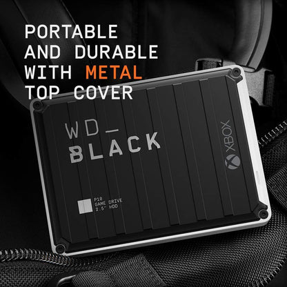 WD_BLACK 4TB P10 Game Drive for Xbox - 1-Month Xbox Game Pass, Portable External Hard Drive for On-The-Go Access to Your Xbox Game Library - WDBA5G0040BBK-WESN