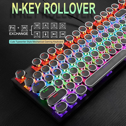 Teclado Gamer Mecanico Exclusivamente Para Juegos Teclados Multi Color LED NUEVO