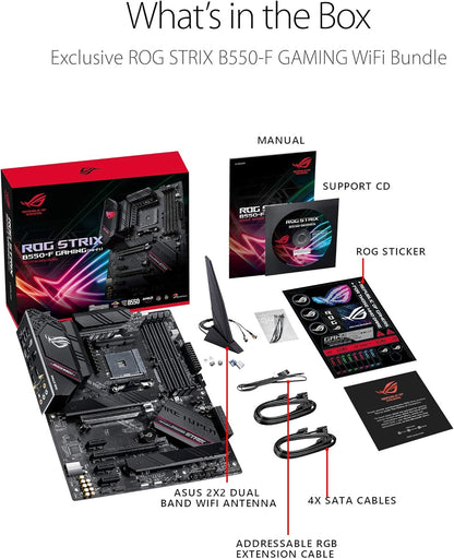 ROG Strix B550-F Gaming (Wifi 6) AMD AM4 Zen 3 Ryzen 5000 & 3Rd Gen Ryzen ATX Gaming Motherboard