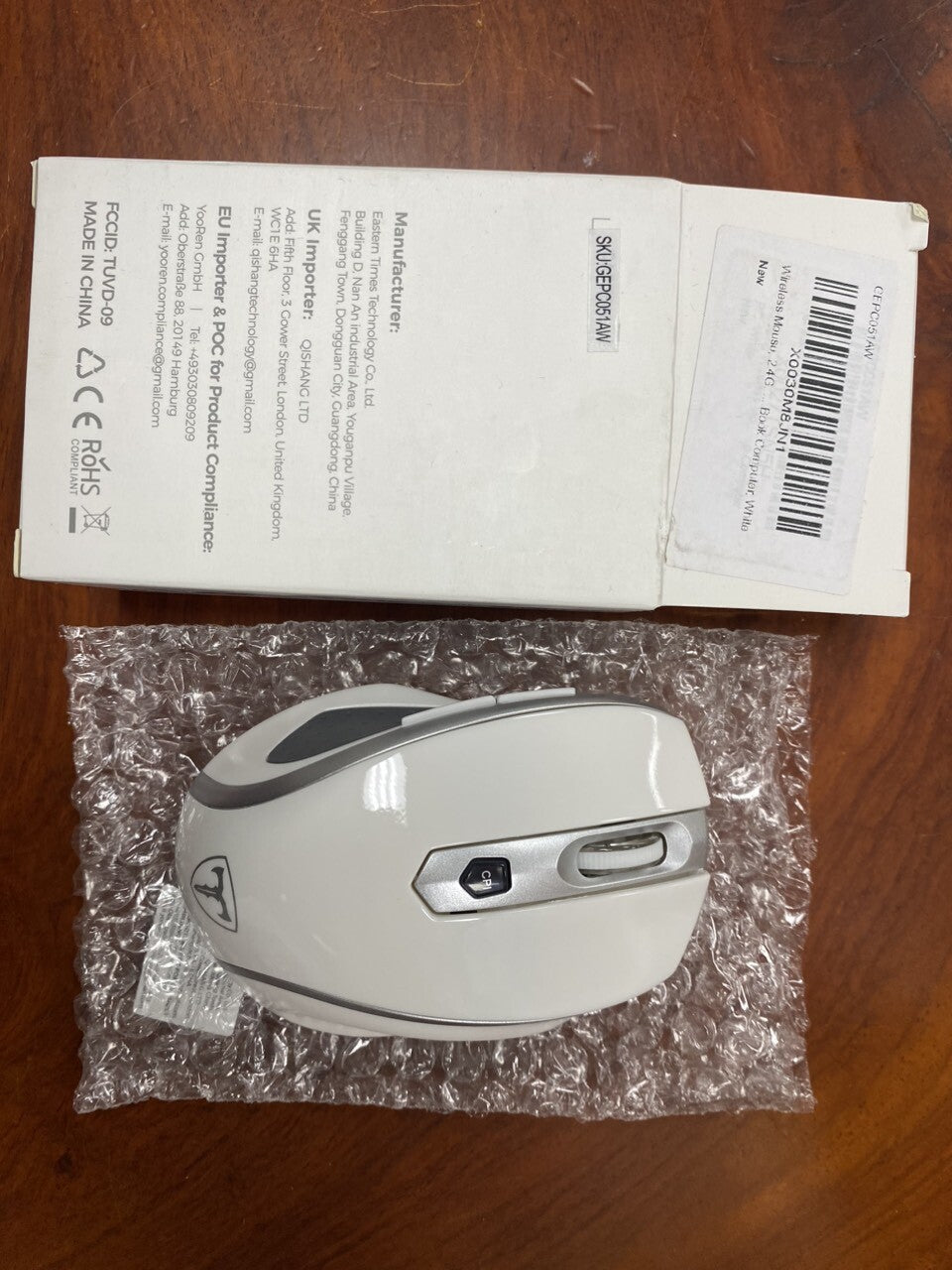Easterntimes Tech Wireless Computer Mouse D-09 USB CA57BN TUVD-09