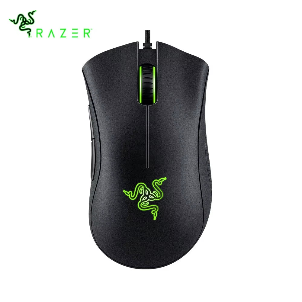 Black  Deathadder Essential Wired Gaming Mouse Mice 6400DPI Optical Sensor 5 Independently Buttons for PC Gamer