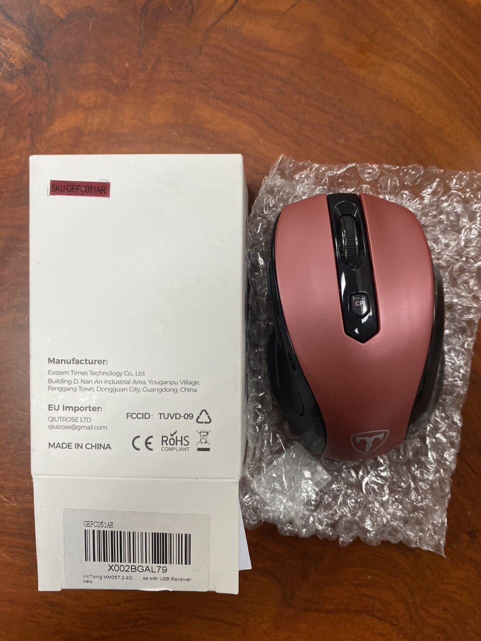 Easterntimes Tech Wireless Computer Mouse D-09 USB CA57BN TUVD-09