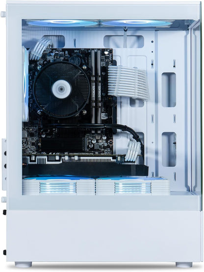 ViprTech Stryker 1.0 Gaming PC - AMD Ryzen 7 (4.1GHz Turbo), RX 580 8GB, 32GB DDR4 3200, 1TB NVMe SSD, 700W PSU, WiFi BT, Win 11 Pro, RGB, Desktop Computer Prebuilt, White