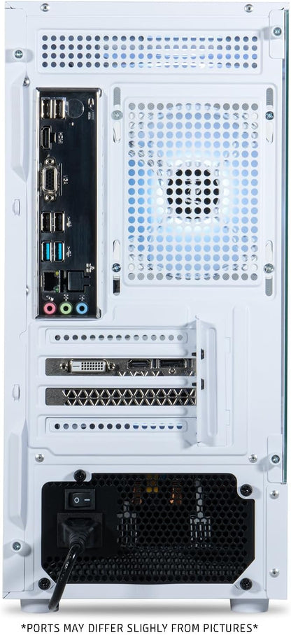 ViprTech Stryker 1.0 Gaming PC - AMD Ryzen 7 (4.1GHz Turbo), RX 580 8GB, 32GB DDR4 3200, 1TB NVMe SSD, 700W PSU, WiFi BT, Win 11 Pro, RGB, Desktop Computer Prebuilt, White