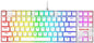 K552 Mechanical Gaming Keyboard 60% Compact 87 Key Kumara Wired Cherry MX Blue Switches Equivalent for Windows PC Gamers (RGB Backlit White)