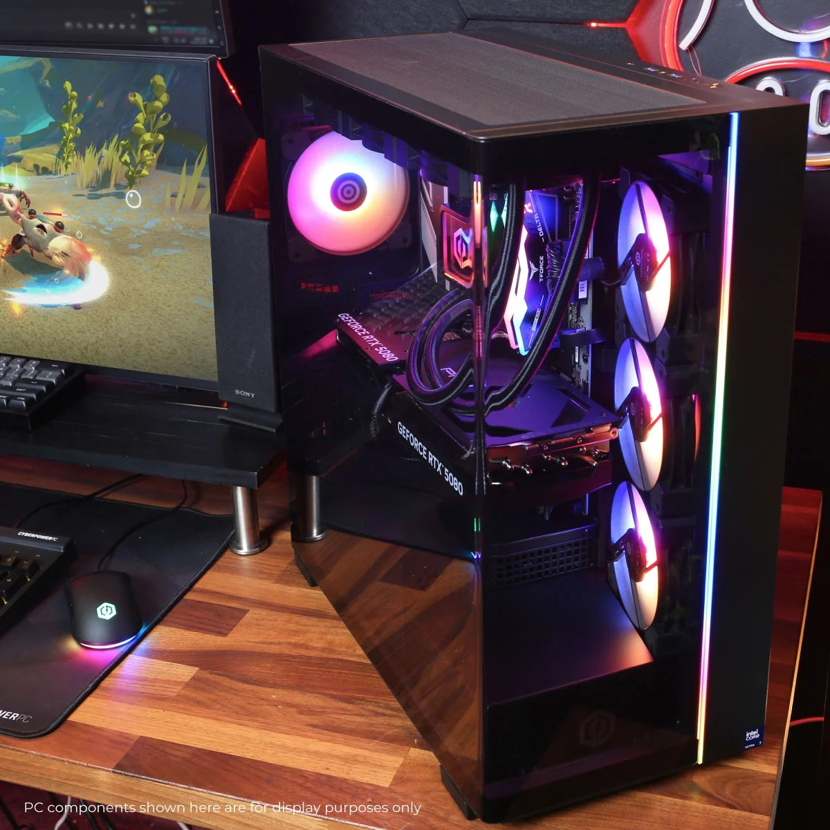 Gamer Supreme Gaming Desktop, Intel Core Ultra 9 285K, NVIDIA Geforce RTX 5080 16GB, 32GB DDR5, 2TB SSD, Black, SLC8000WST