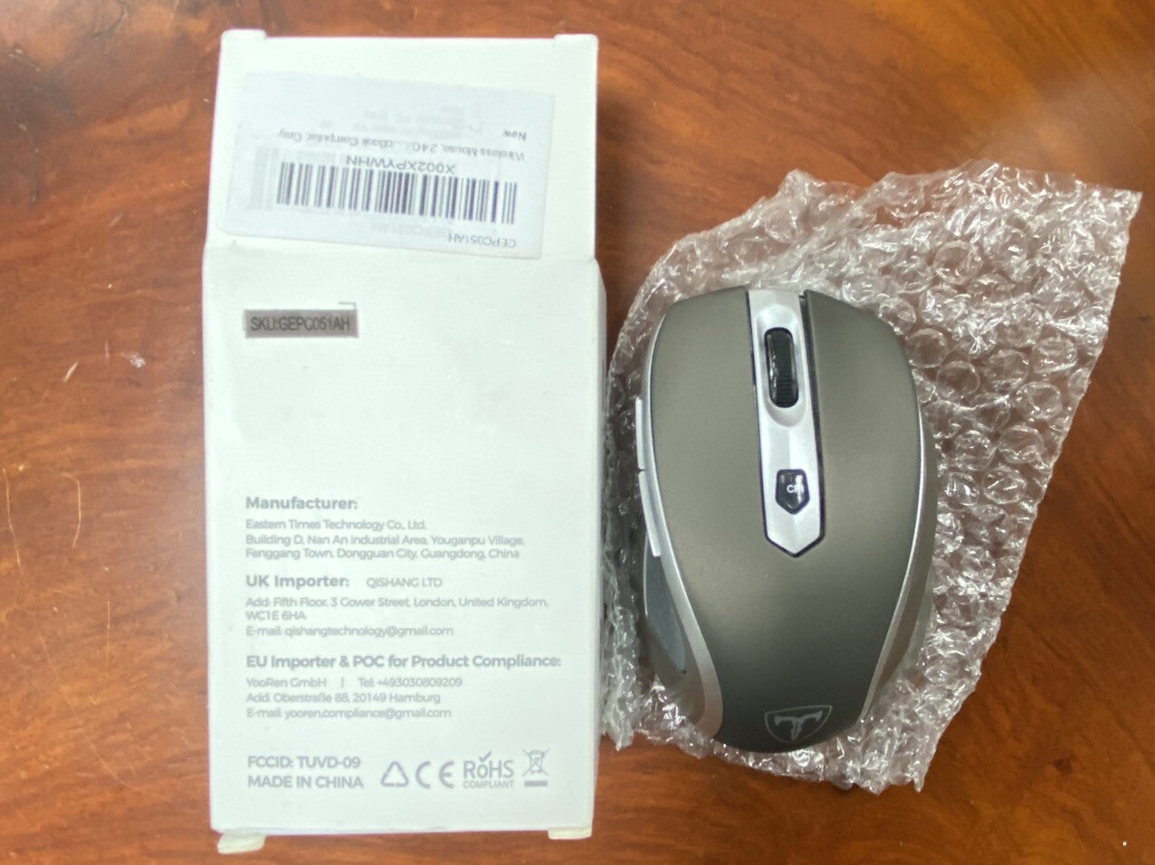 Easterntimes Tech Wireless Computer Mouse D-09 USB CA57BN TUVD-09