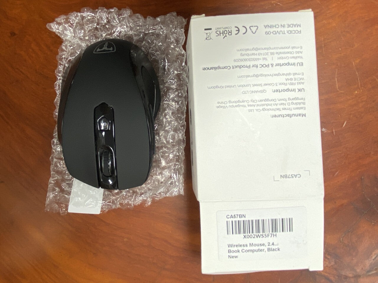 Easterntimes Tech Wireless Computer Mouse D-09 USB CA57BN TUVD-09