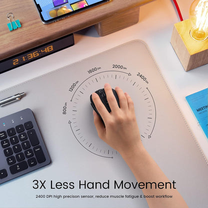 Easterntimes Tech Wireless Computer Mouse D-09 USB CA57BN TUVD-09