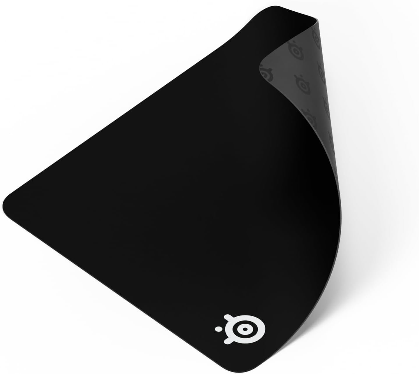 Qck Large Gaming Mousepad — Black — Non-Slip Silicone Rubber Base — Peak Tracking and Stability — Optimized for Gaming Sensors — 490 Mm X 420 Mm — FPS, Mobas, RTS, MMO
