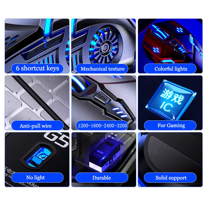 Laser Mouse for PC Gamer Gaming Mouse Ergonomic Mice with LED Backlit USB Mice for Computer Gamer Girl Mouse for Laptop