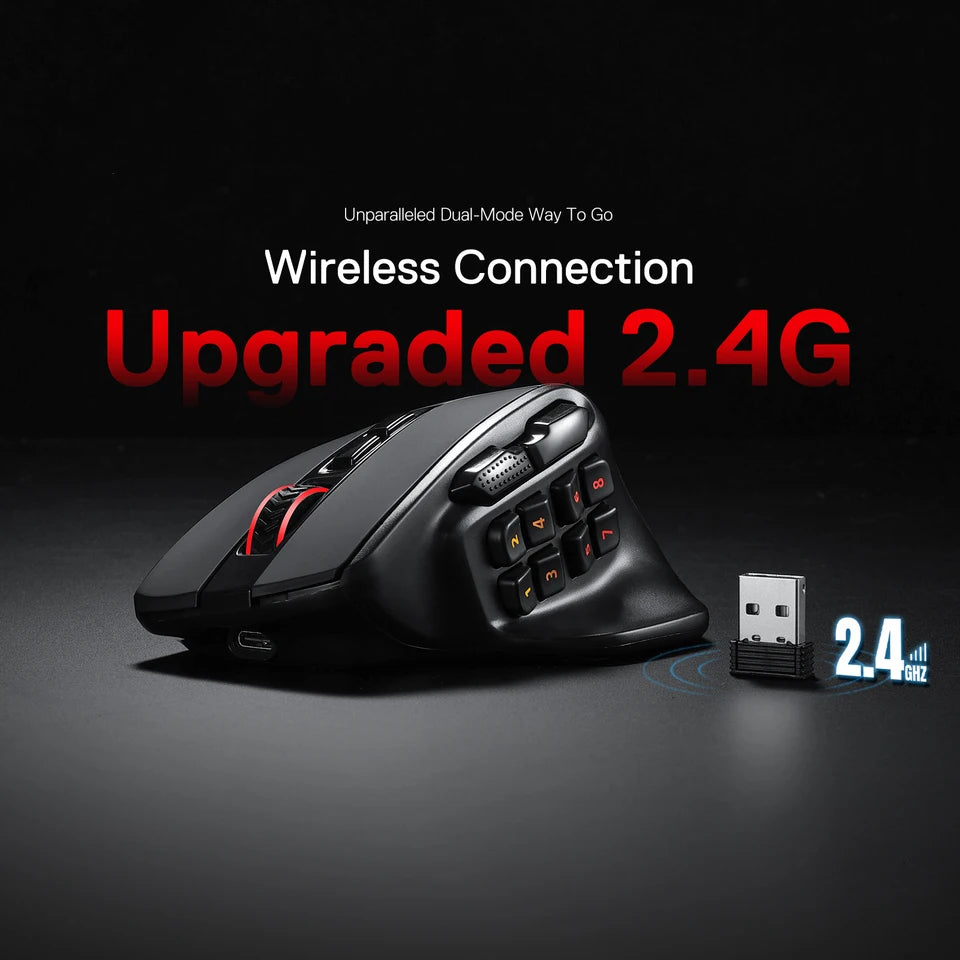 Redragon M811 PRO Wireless Gaming Mouse with RGB Lights
