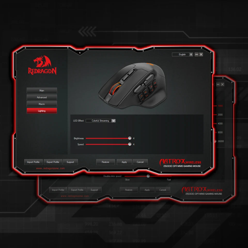 Redragon M811 PRO Wireless Gaming Mouse with RGB Lights