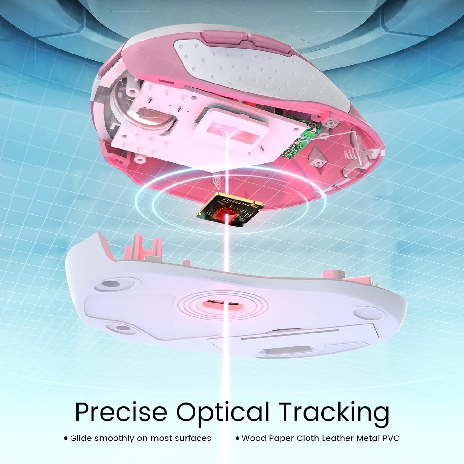 Easterntimes Tech Wireless Computer Mouse D-09 USB CA57BN TUVD-09