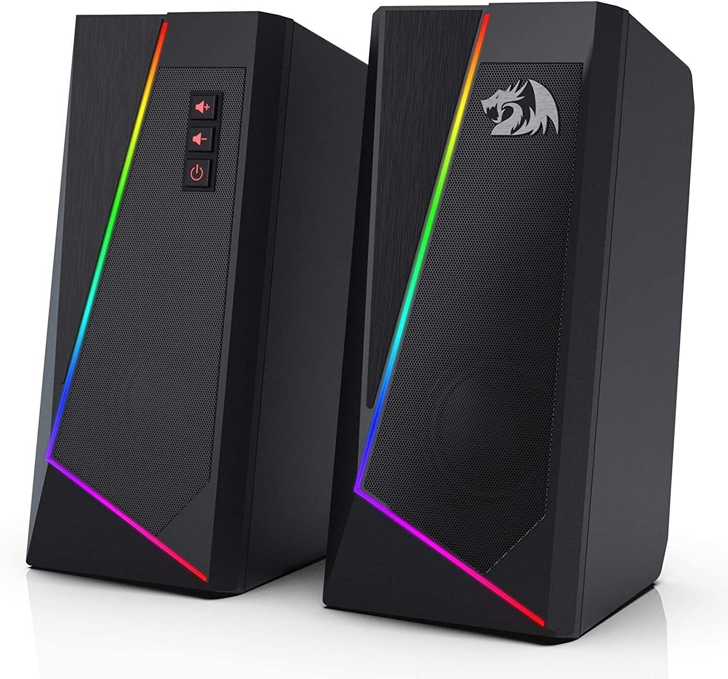 Parlantes Bocinas Altavoces Para PC Computadora Gamer Videojuegos Luces LED RGB