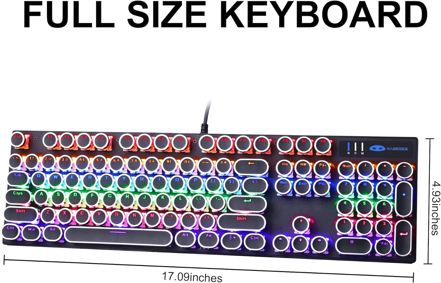 Teclado Gamer Mecanico Exclusivamente Para Juegos Teclados Multi Color LED NUEVO