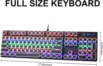 Teclado Gamer Mecanico Exclusivamente Para Juegos Teclados Multi Color LED NUEVO