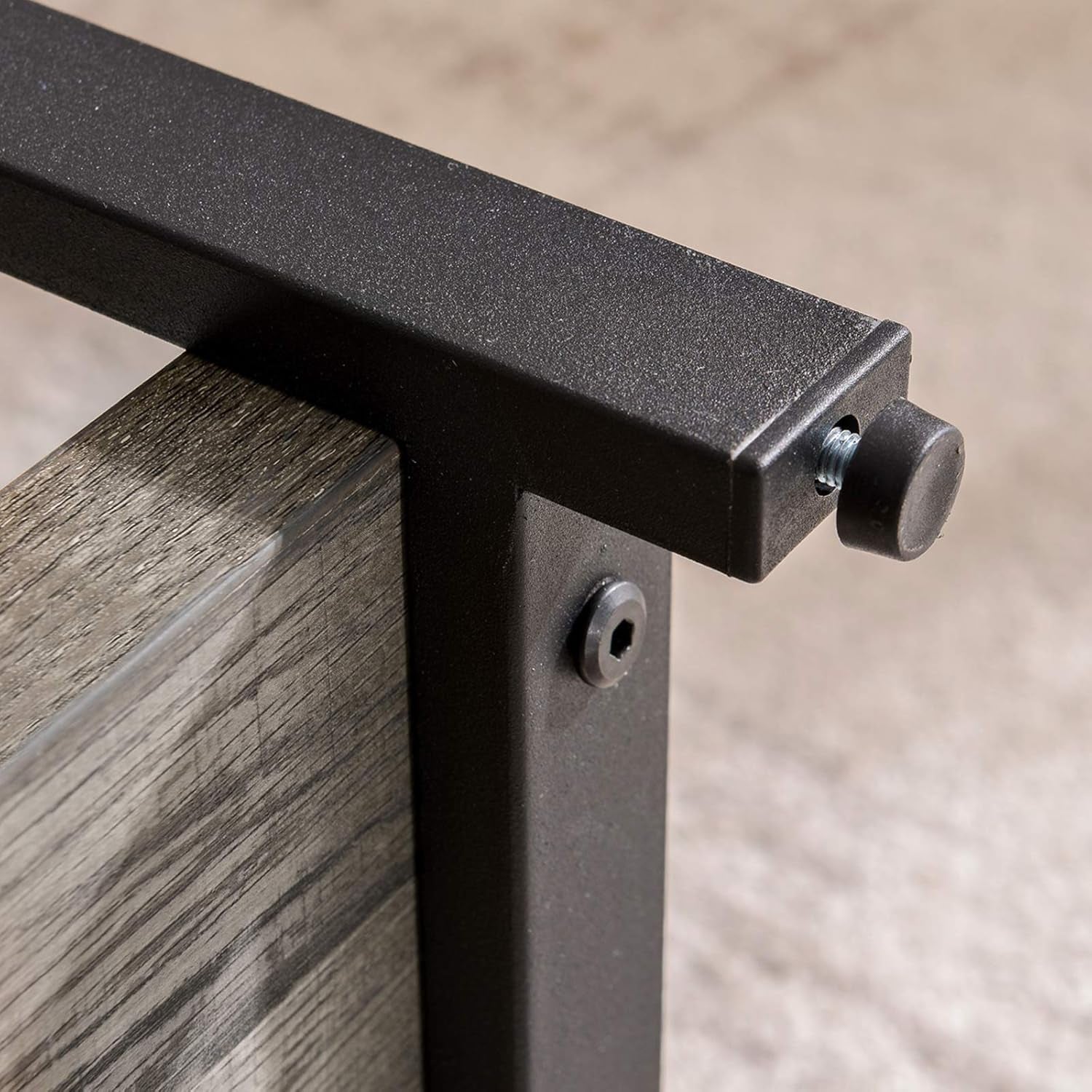 Foyer Tables for Entryway, Rustic Narrow Console Table for Living Room, 3-Tier Industrial Sofa Table, 39 Inch Gray Oak