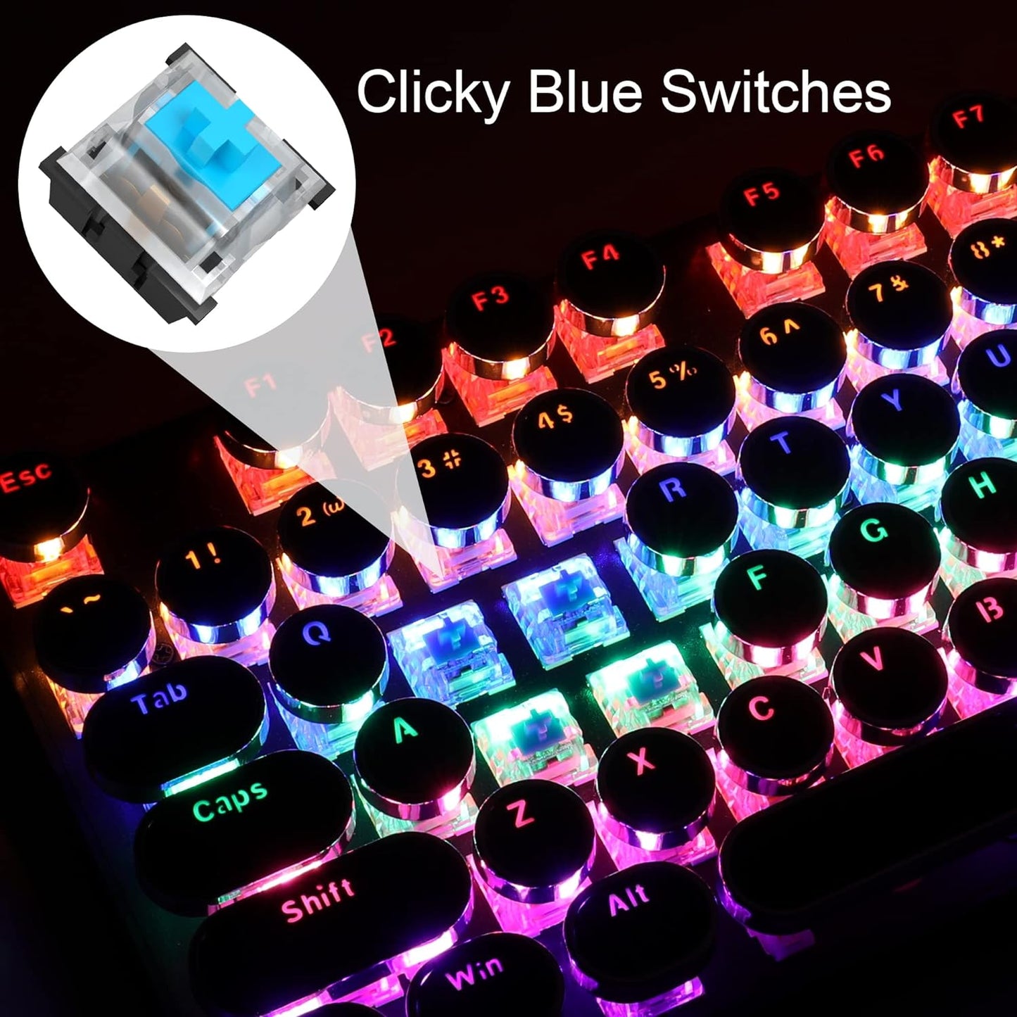 Teclado Gamer Mecanico Exclusivamente Para Juegos Teclados Multi Color LED NUEVO