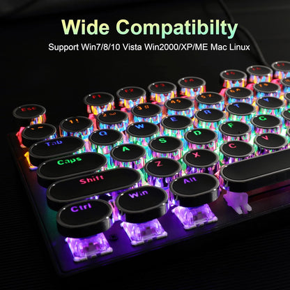 Teclado Gamer Mecanico Exclusivamente Para Juegos Teclados Multi Color LED NUEVO