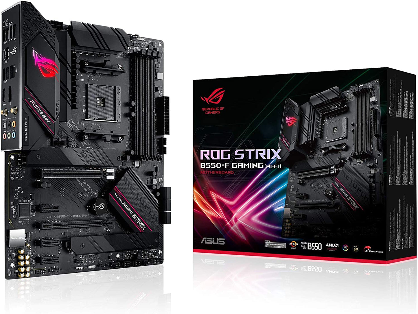 ROG Strix B550-F Gaming (Wifi 6) AMD AM4 Zen 3 Ryzen 5000 & 3Rd Gen Ryzen ATX Gaming Motherboard