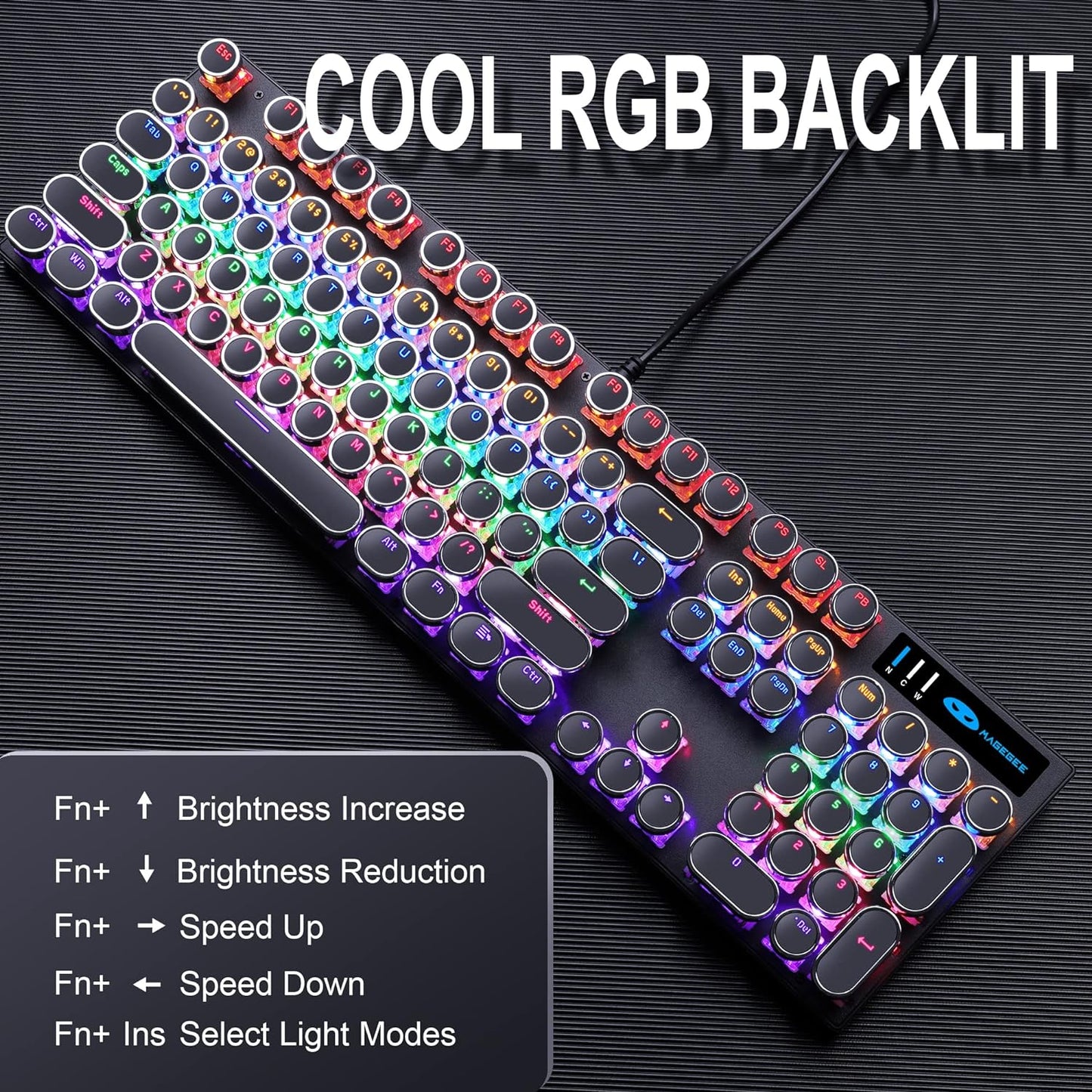 Teclado Gamer Mecanico Exclusivamente Para Juegos Teclados Multi Color LED NUEVO