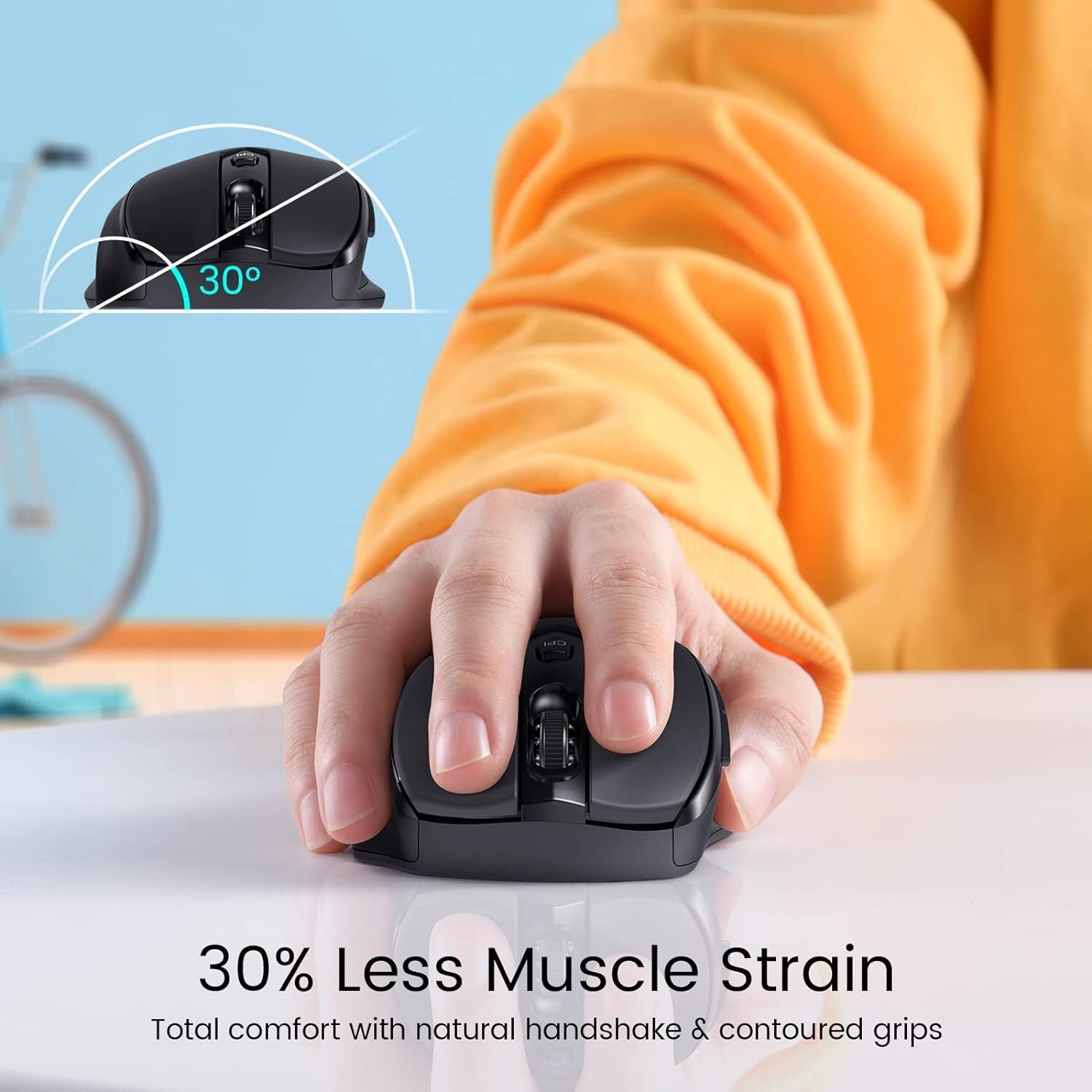 Easterntimes Tech Wireless Computer Mouse D-09 USB CA57BN TUVD-09