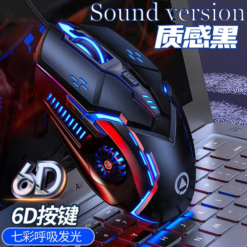 Laser Mouse for PC Gamer Gaming Mouse Ergonomic Mice with LED Backlit USB Mice for Computer Gamer Girl Mouse for Laptop